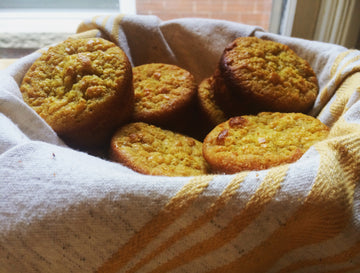 Golden Root Turmeric Orange Coconut Muffins