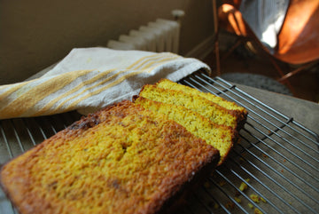 Gluten Free Golden Root Turmeric Lemon Poppyseed Bread